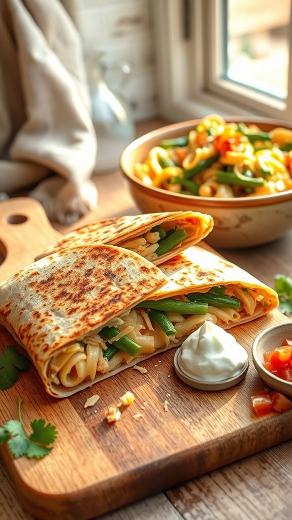 flavorful leftover quesadillas