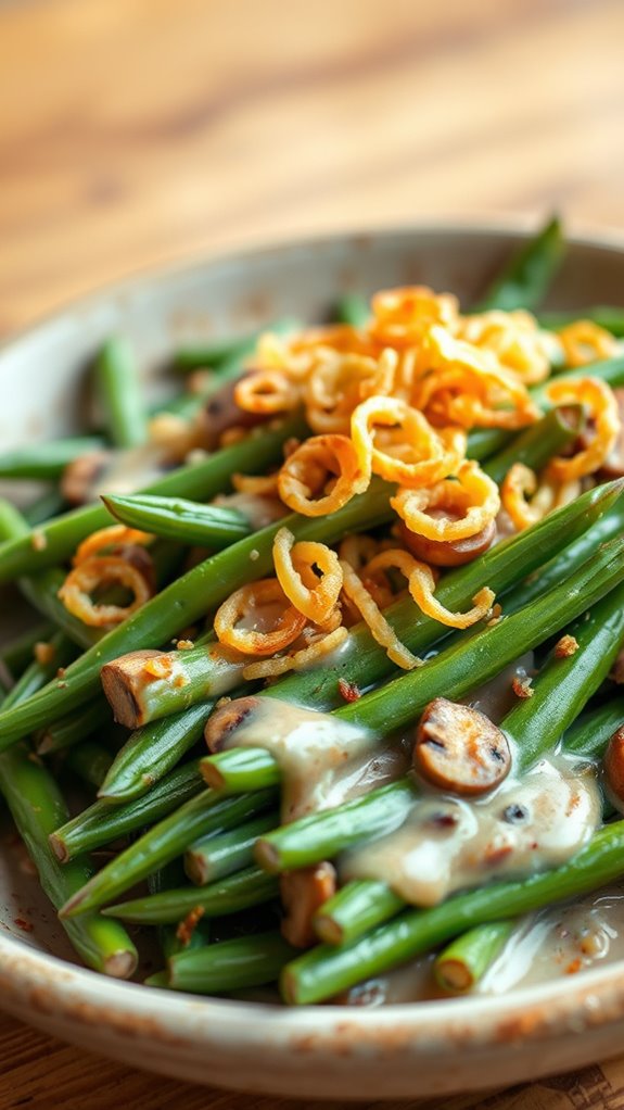 fresh green bean casserole