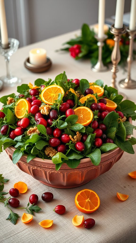 fresh vibrant mixed greens salad