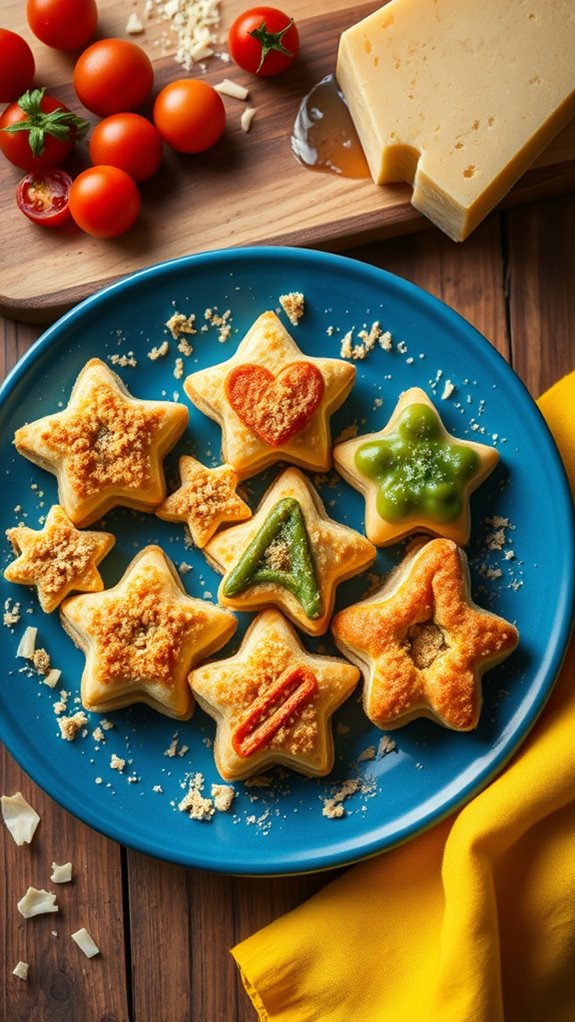 fun shaped green bean bites