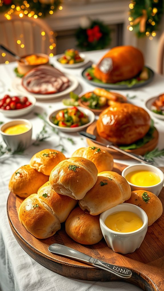 garlic butter dinner rolls