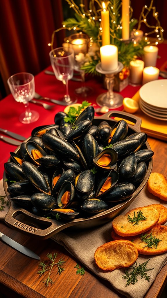 garlic butter mussels recipe