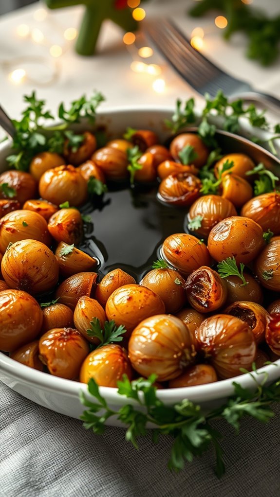 garlic butter roasted onions delight