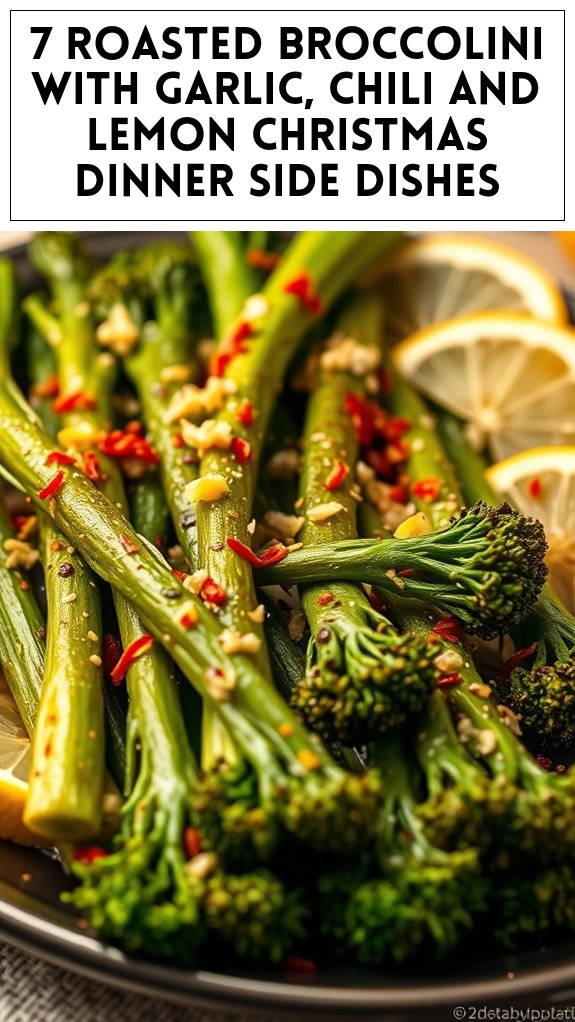 garlic chili lemon broccolini