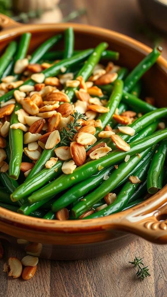 garlic herb green bean bake