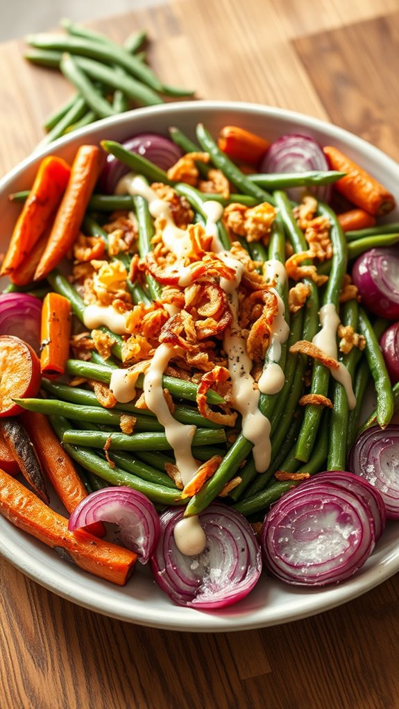 garlic lemon green bean dish