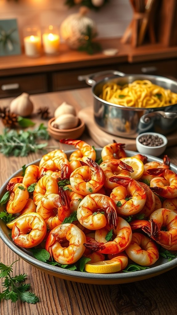 garlic lemon shrimp pasta