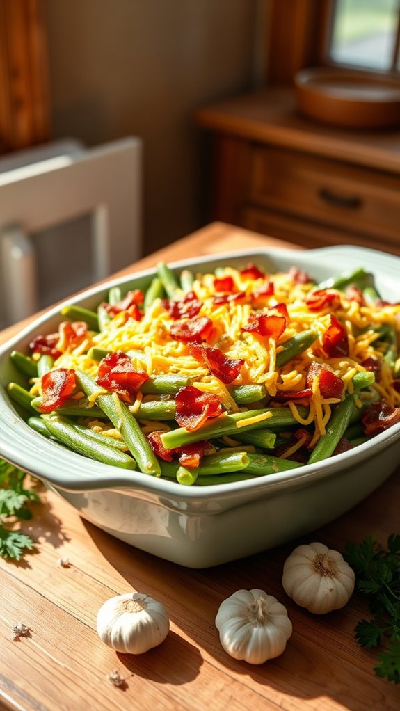 garlic parmesan ranch green beans