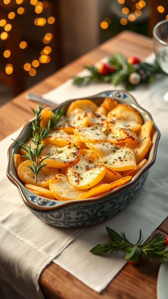 garlic rosemary potato gratin