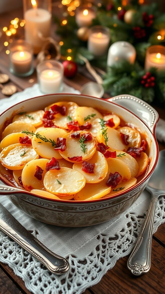 gourmet truffle potato dish