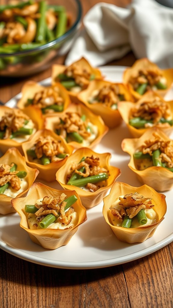 green bean casserole bites