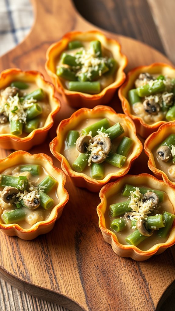 green bean casserole cups