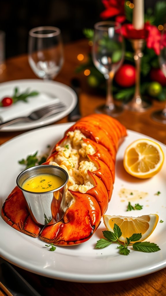 grilled lobster with lemon basil