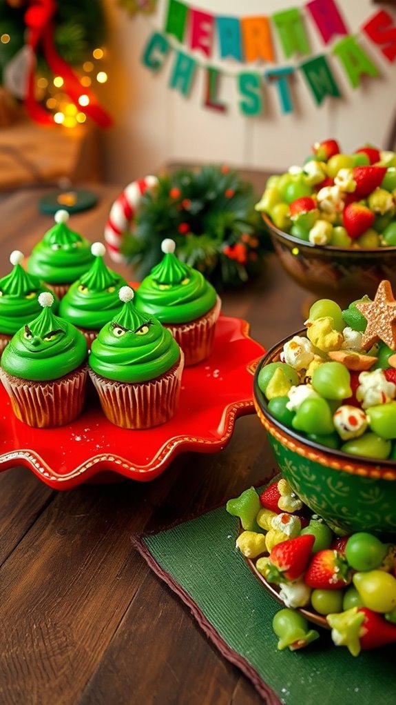 grinchy green holiday treats