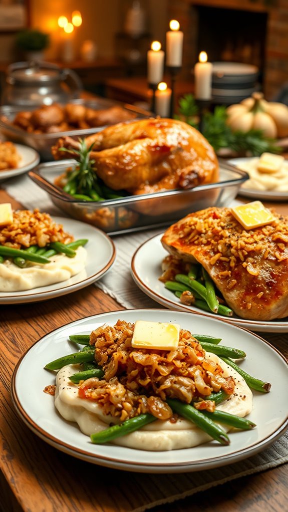 hearty casserole and turkey