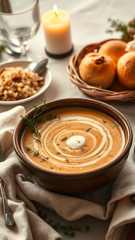 hearty creamed mushroom soup