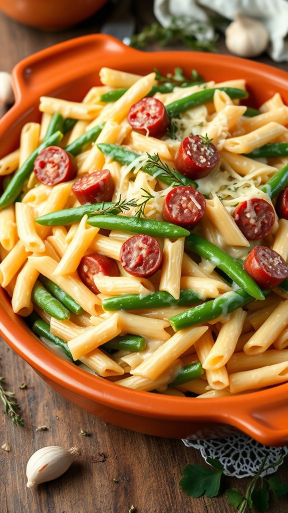 hearty italian sausage penne