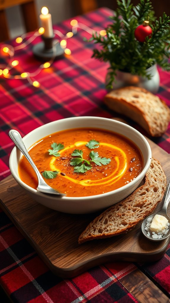 hearty spiced lentil soup