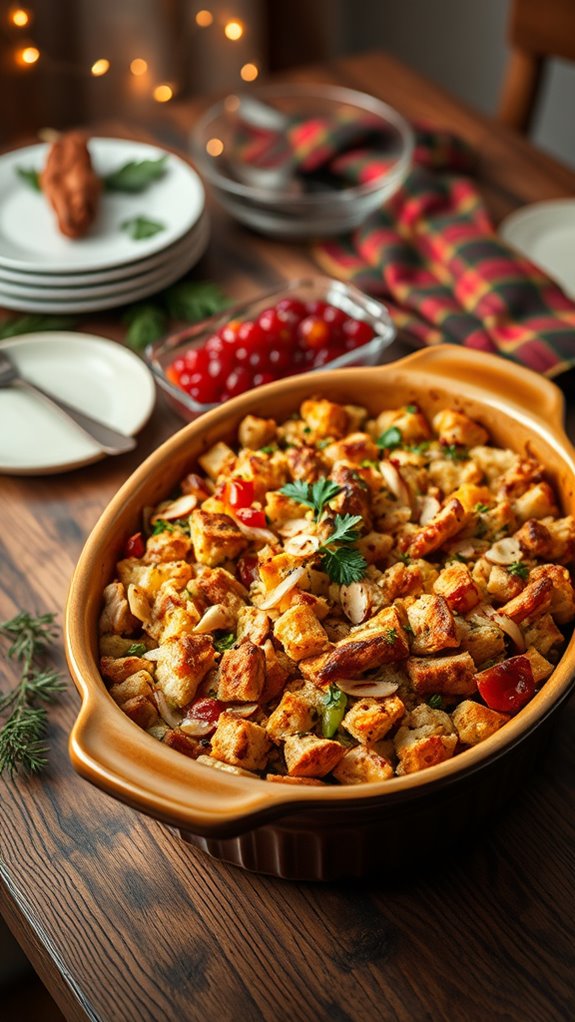 hearty turkey stuffing casserole