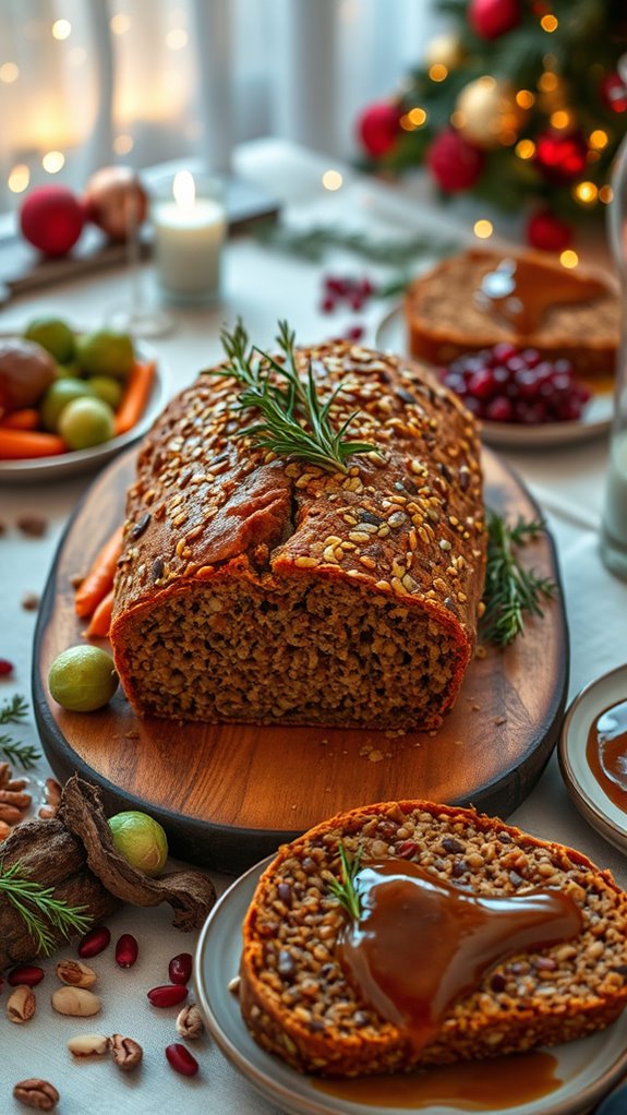 hearty vegan lentil loaf