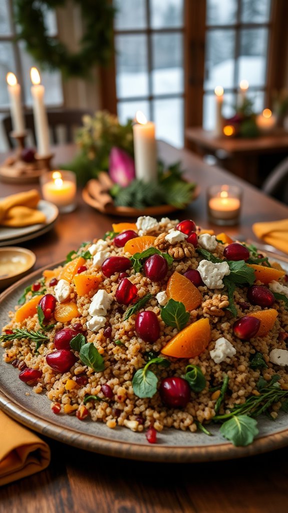 hearty winter vegetable quinoa salad