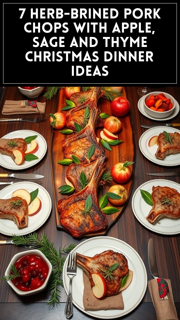 herb brined pork chops recipe