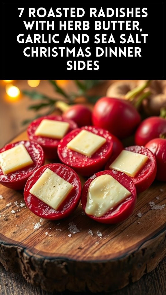 herb butter roasted radishes