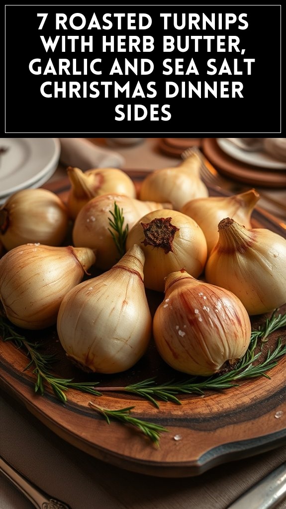 herb butter roasted turnips
