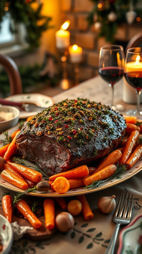 herb crusted beef roast recipe