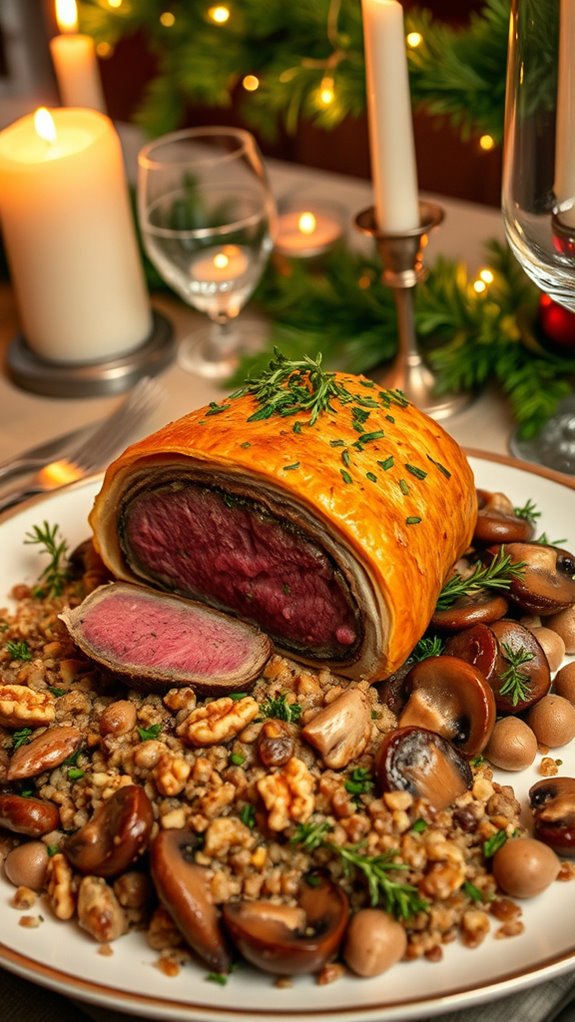 herb crusted beef wellington masterpiece