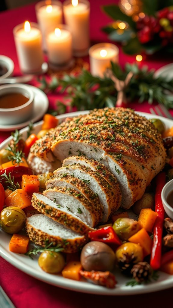 herb crusted chicken dinner recipe