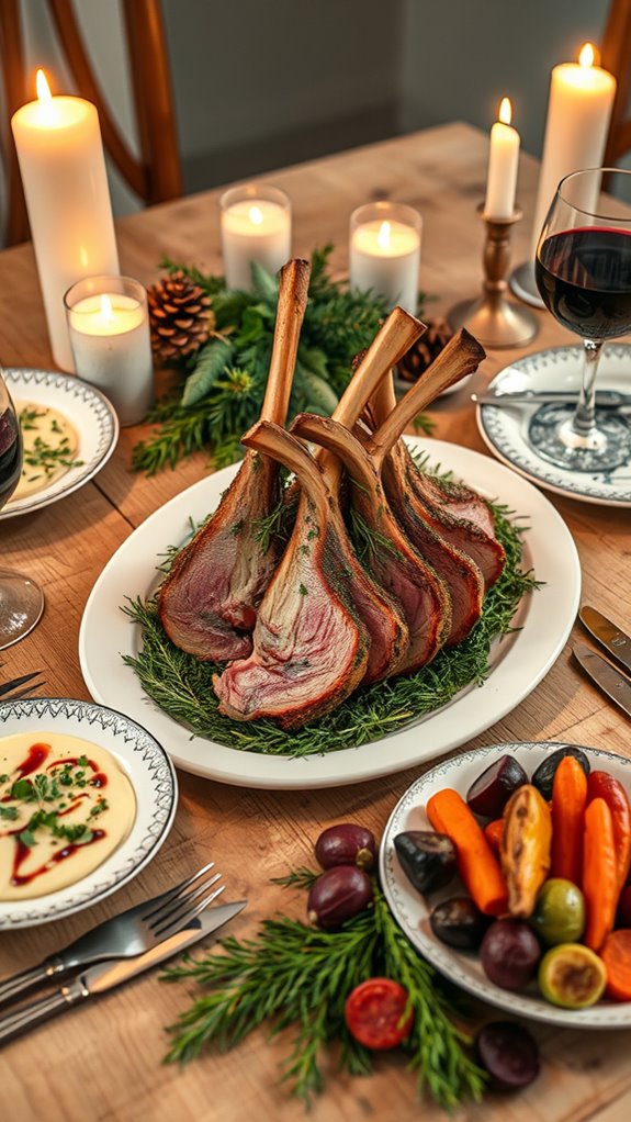 herb crusted lamb dinner recipe