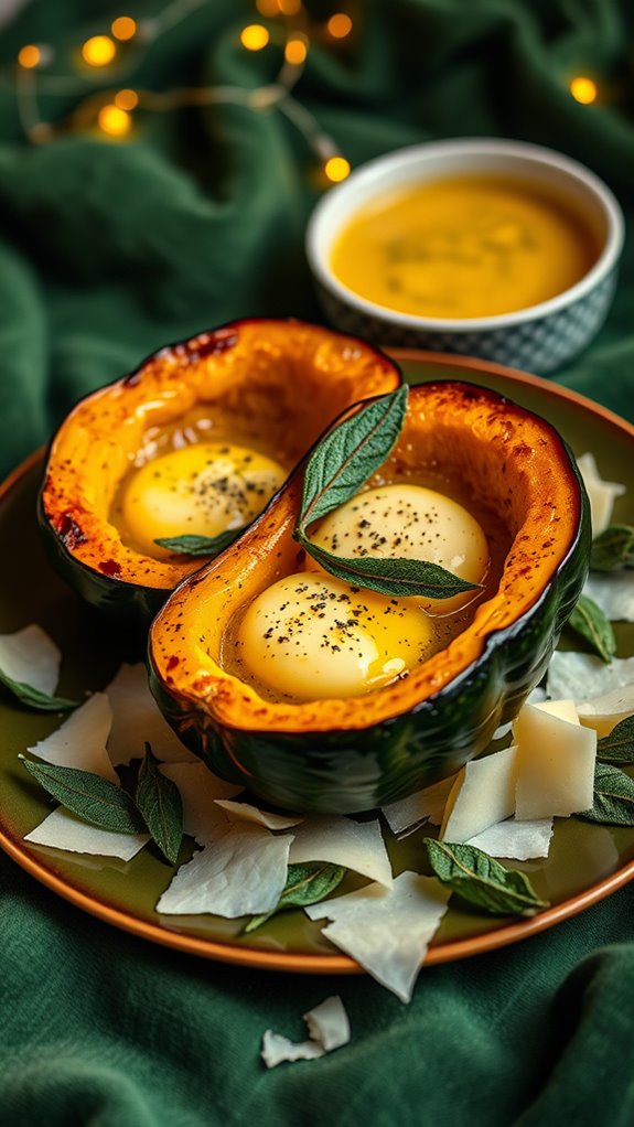 herb infused acorn squash soup