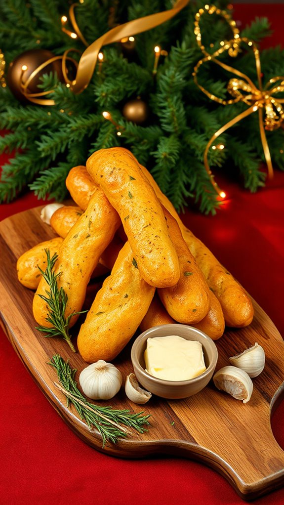 herb infused garlic breadsticks recipe