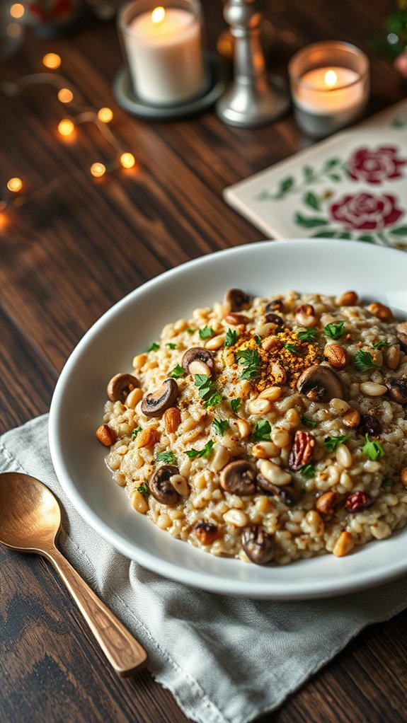 herb infused mushroom risotto recipe