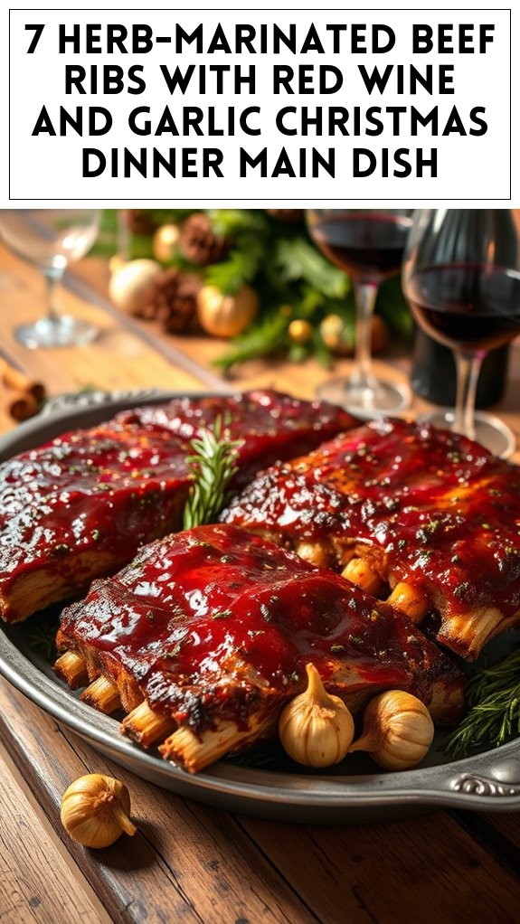 herb marinated beef ribs