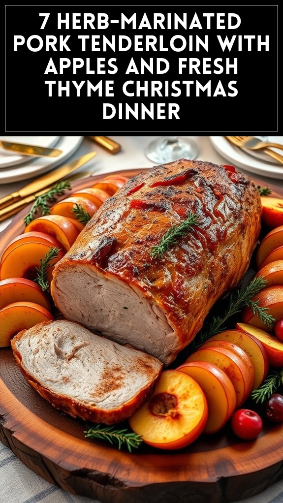 herb marinated pork tenderloin dinner