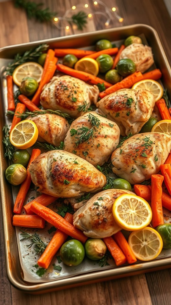 herb roasted chicken dinner