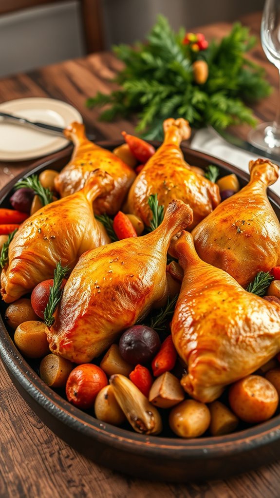herb roasted chicken legs delight