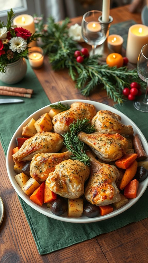 herb roasted chicken thighs recipe