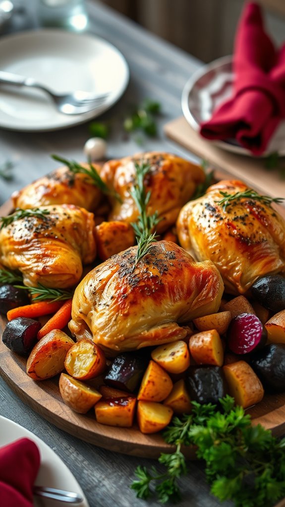 herb roasted chicken thighs recipe