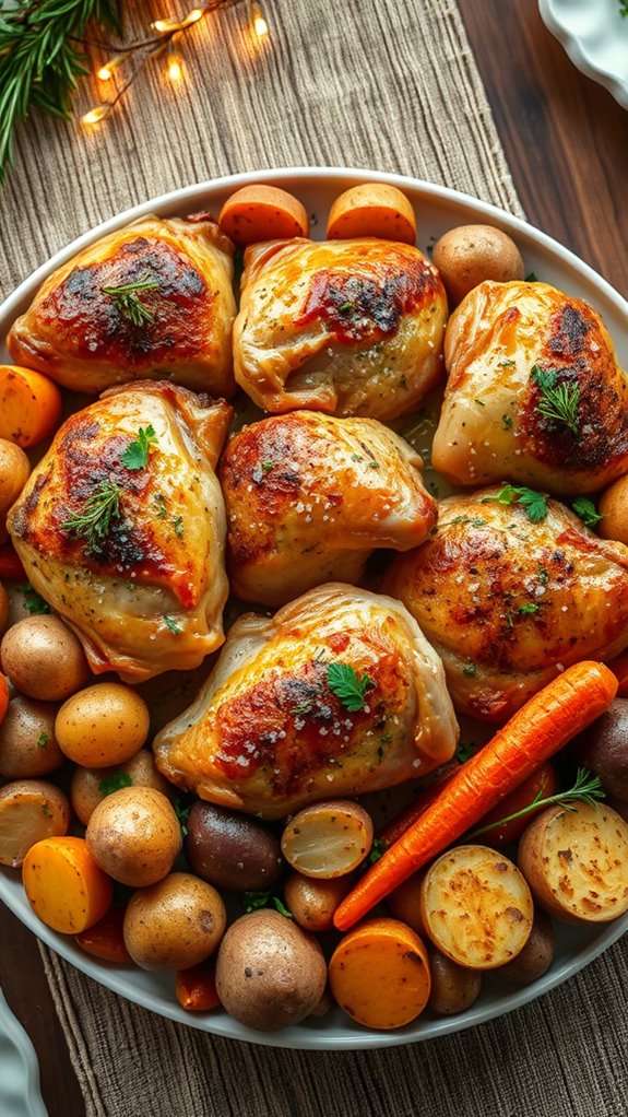 herb roasted chicken thighs recipe