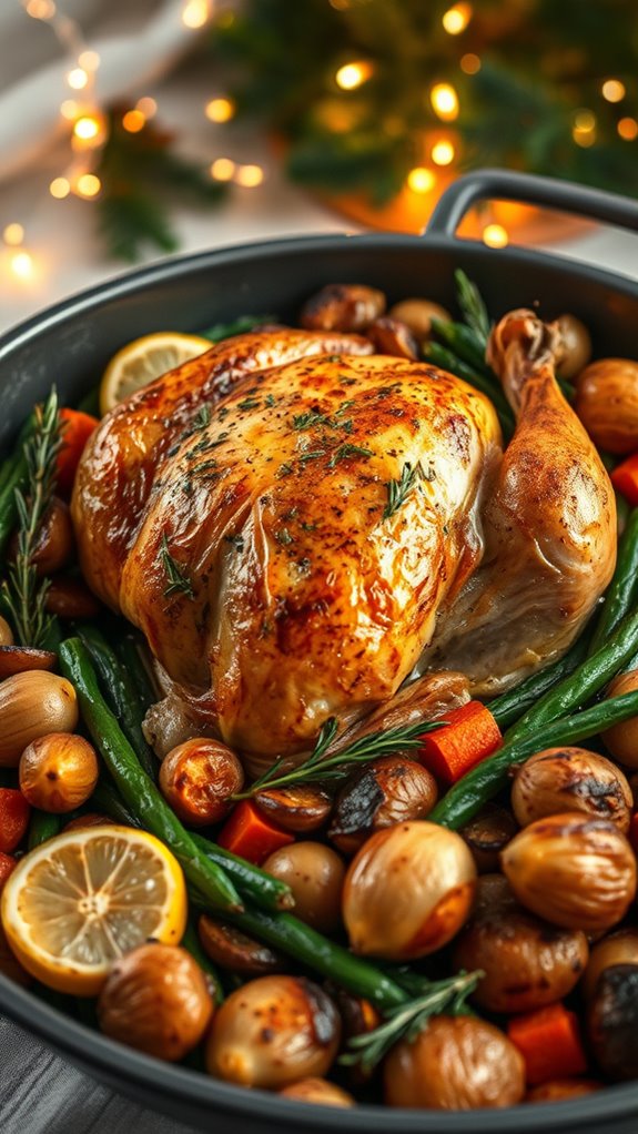 herb roasted chicken vegetables