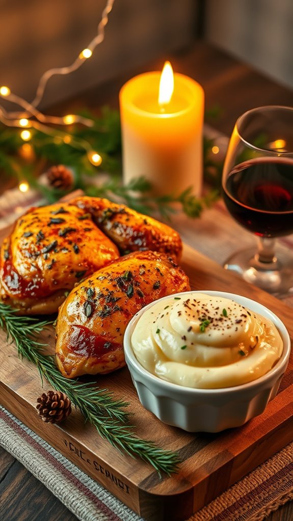 herb roasted chicken with potatoes