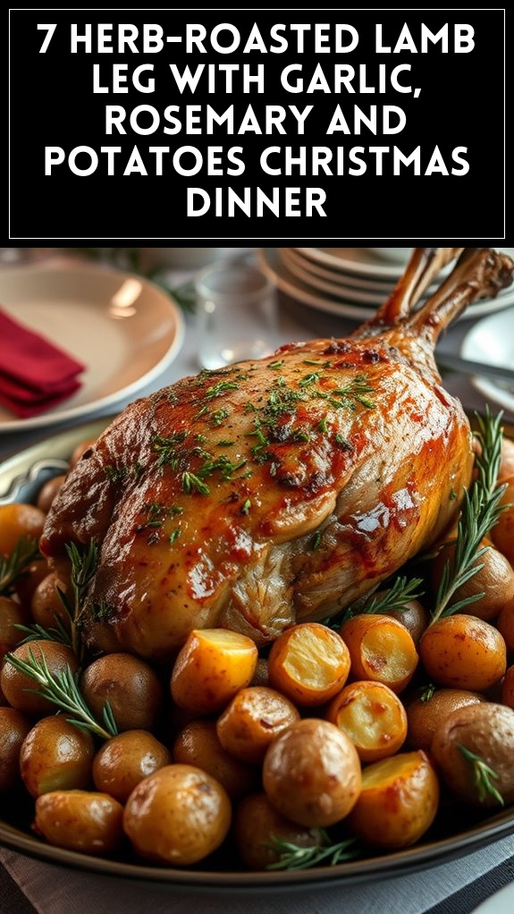 herb roasted lamb christmas dinner
