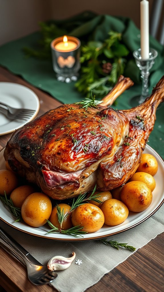 herb roasted lamb leg recipe