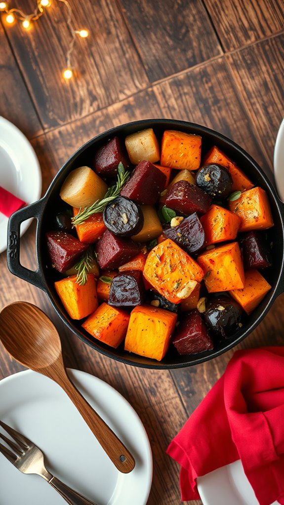 herb roasted root vegetable medley