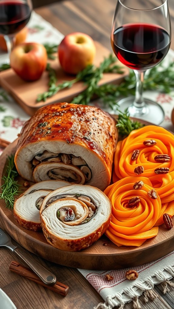 herb stuffed pork tenderloin casserole