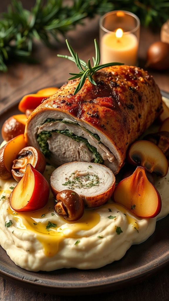 herb stuffed pork tenderloin delight