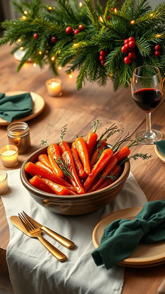 honey glazed carrot side dish